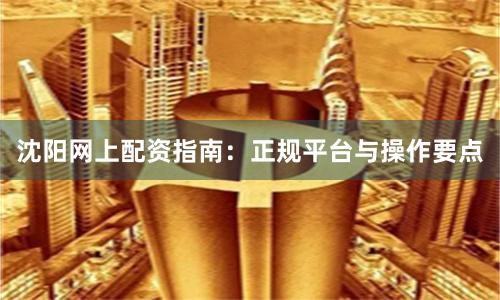 沈阳网上配资指南：正规平台与操作要点